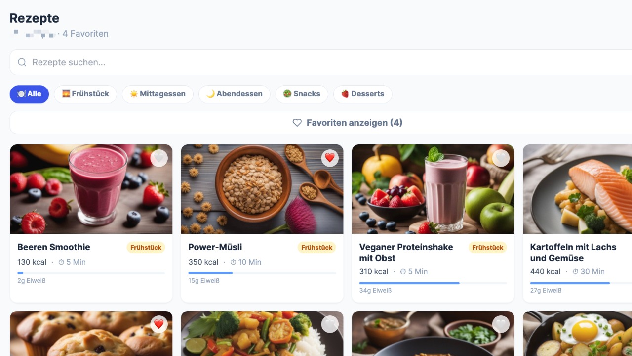 Rezepte & Einkaufsliste
